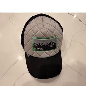 Stio Trucker Hat Quilted Front Mesh Back Snapback Outdoor Mountain Cap